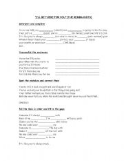 English Worksheet: Ill be there for you