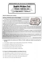 english test level 5 - ESL worksheet by pdiegues