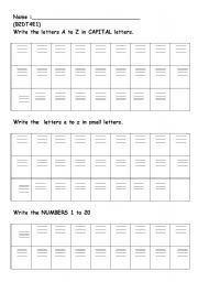 English worksheet: Test worksheet