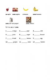 A/An worksheets