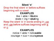 English Worksheet: Suffix Rules