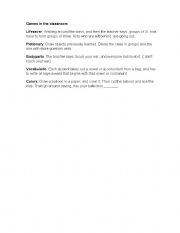 English Worksheet: activities