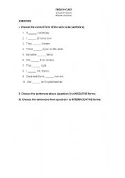 English Worksheet: Verb To Be - Simple Present