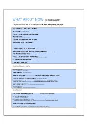 English Worksheet: What about now