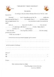 English worksheet: Xmas letter to my Granny: putverbs  in the past