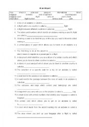 English Worksheet: At the airport