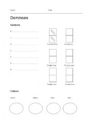 English Worksheet: Dominoes