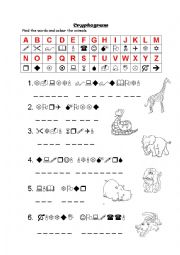 Animal cryptogram