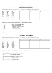 English Worksheet: Past Tense exercices
