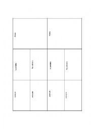 English Worksheet: Vocabulary Graphic Organizer