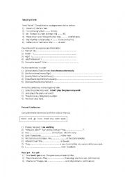 English Worksheet: Simple present, present continuous and simple past review