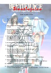 English Worksheet: beetlejuice worksheet