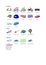 English Worksheet: transportation