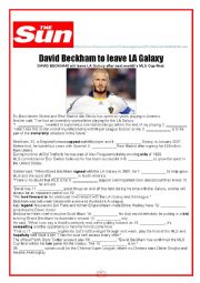 David Beckham to leave LA Galaxy (WITH KEY)