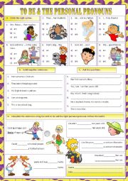 English Worksheet: To Be & The Personal Pronouns
