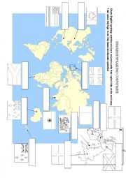 English Worksheet: Engish speaking countries map