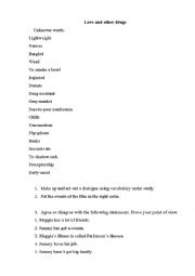 English Worksheet: Love and other drugs_activities