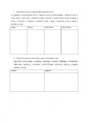 English Worksheet: lesson about books
