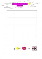 English Worksheet: smile faces