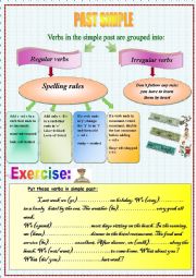 Past simple -regular/irregular verbs-