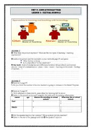 English Worksheet: virtual schools students worksheet