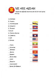 ASEAN nations capitals and flags