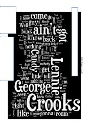 Of Mice and Men wordle - prediction chapter 4