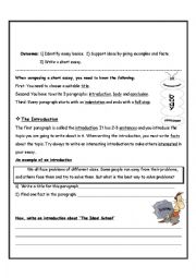 English Worksheet: Writing a Short Essay (Teacher)