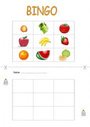 English Worksheet: Fruit cut & stick worksheet
