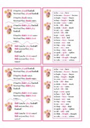 Pink Panther - Past Simple BOOKMARKS