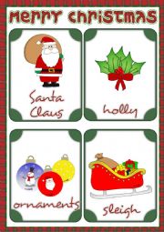 Christmas - flashcards 2