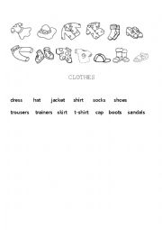 English Worksheet: Clothes