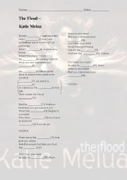 English Worksheet: THE FLOOD- KATIE MELUA
