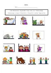 English Worksheet: Adjectives