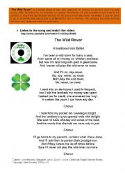 English Worksheet: The Wild Rover