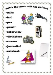 English Worksheet: Reporter/Journalist