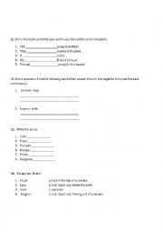 English Worksheet: past continuous