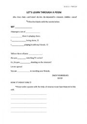 English Worksheet: Interests - Be into + Ving