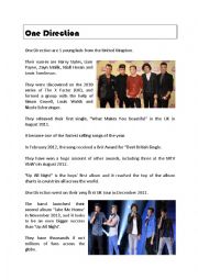 One Direction Comprehension