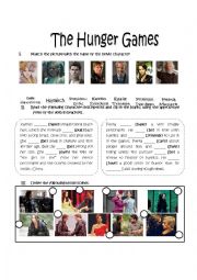 11 Hunger games English ESL worksheets pdf & doc