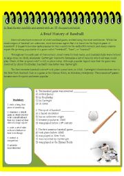 A Brief History of Baseball 