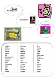 English Worksheet: Match the words to the pictures