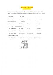 English Worksheet: Multiple choice about PREPOSITIONS