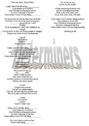 English Worksheet: Lazy Song - Bruno Mars