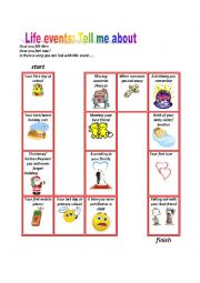 English Worksheet: Live events - speaking activity - past tense