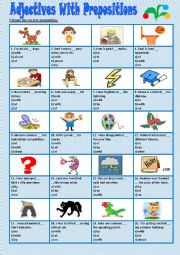 Adjectives with prepositions