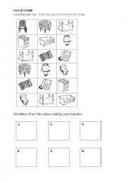 furniture /home / 2 / listening exercise - ESL worksheet by carminia ...