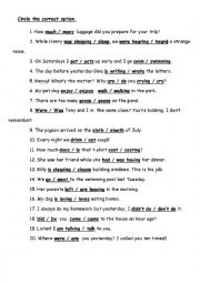 English Worksheet: TENSES