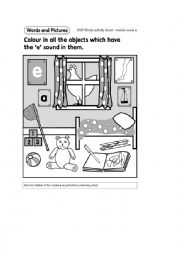 Medial vowel e (Activity Sheet)
