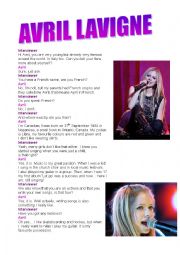 Interview to Avril Lavigne